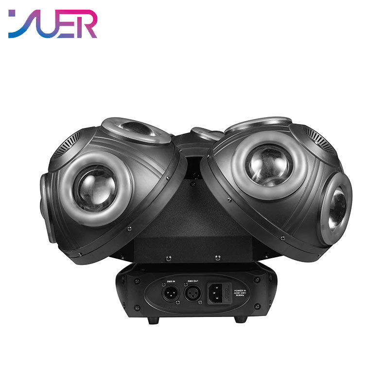 YUER LED Beam 3Heads Moving Head 12x10W LED RGBW With RG Laser Pixel 3in1 Effect Stage Lighting Dj Disco Party KTV Club Indoor Lamp
