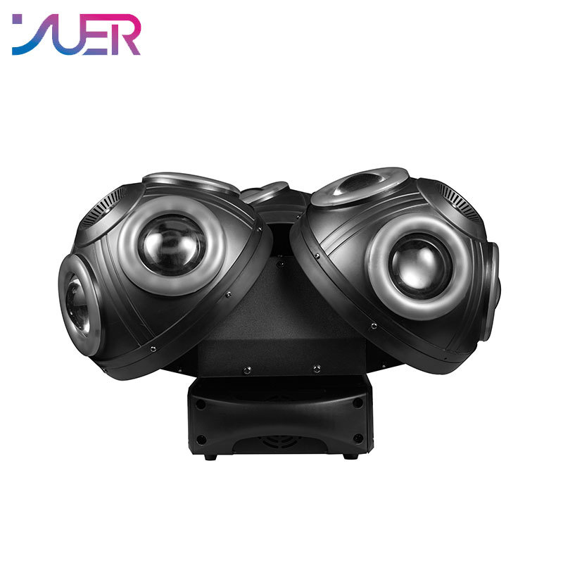 YUER LED Beam 3Heads Moving Head 12x10W LED RGBW With RG Laser Pixel 3in1 Effect Stage Lighting Dj Disco Party KTV Club Indoor Lamp
