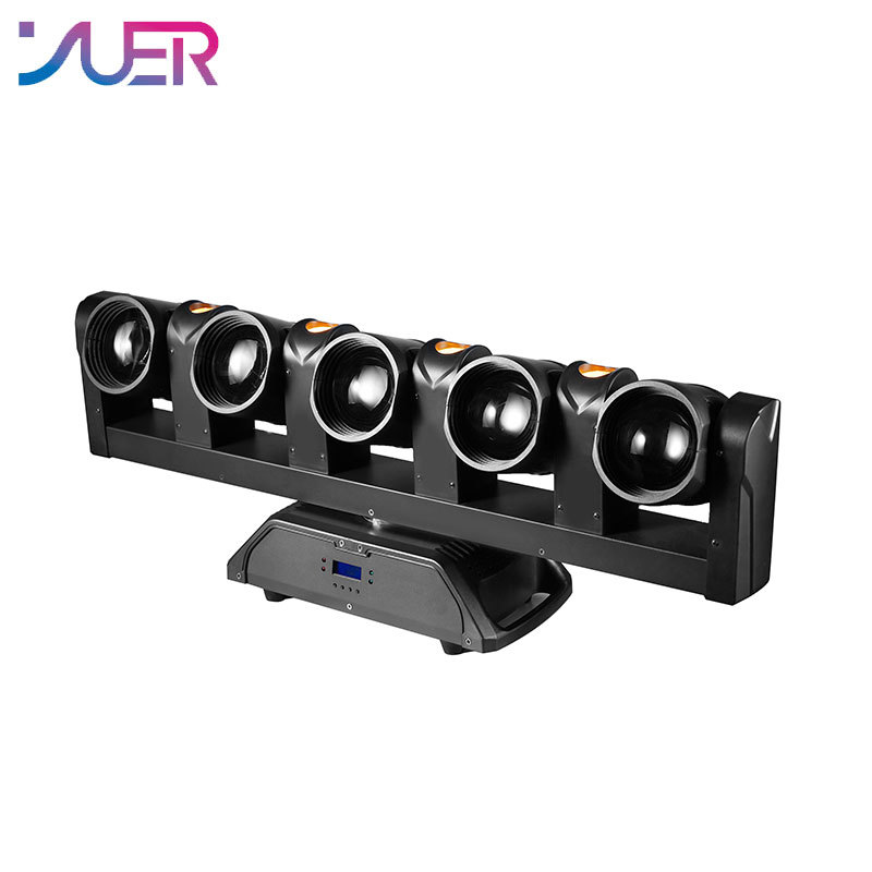 YUER 5x80W RGBW + 4x10W Golden Beam Moving Head Light DMX512 Control for DJ Disoc Stage Lighting Show Party Club Park Indoor Bar