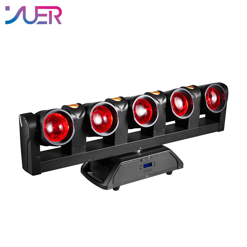 YUER 5x80W RGBW + 4x10W Golden Beam Moving Head Light DMX512 Control for DJ Disoc Stage Lighting Show Party Club Park Indoor Bar