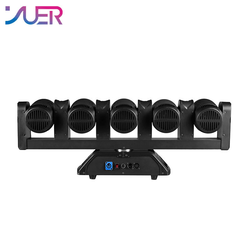 YUER 5x80W RGBW + 4x10W Golden Beam Moving Head Light DMX512 Control for DJ Disoc Stage Lighting Show Party Club Park Indoor Bar