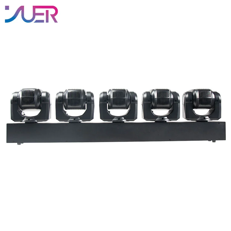 YUER 5X60W LED Beam Belt Ring Moving Head Light RGBW 4-in-1 DMX512 ...