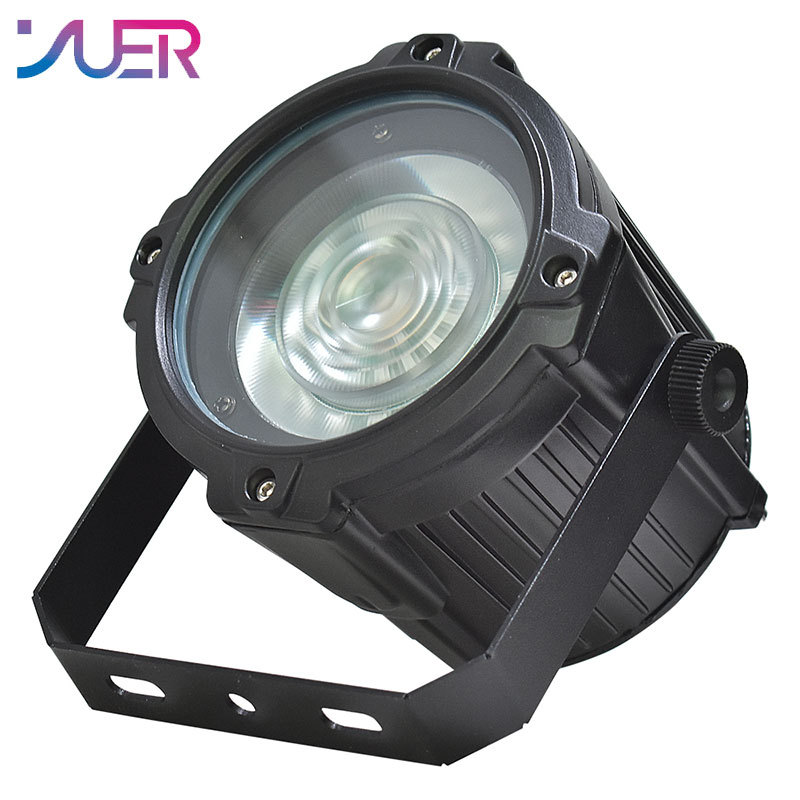 YUER IP65 water proof LED Par Light 2700k/5700K dual color temperature pixel control 1pcs 50W golden light+18X0.5SMD 5050 RGB3 in 1