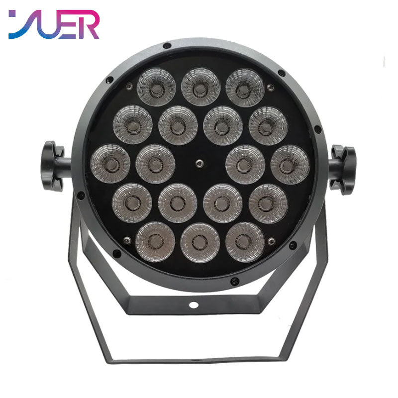 YUER LED Par Light 18X12W RGBW 4IN1 Dmx512 Control Wash Strobe Sound Activated Professional Dj  Party Stage Entertainment Lamp