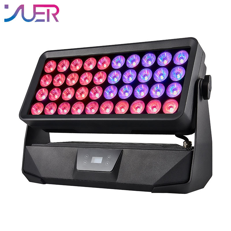 YUER IP65 Waterproof LED 40x15w RGBW 4in1 DMX512 Control for Party Wedding DJ Disco
