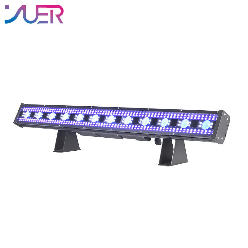 YUER IP65 waterproof wall washer 12X8W RGBW 4IN1 lamp beads and 48X1W white light + 288X1W RGBA 4IN1 lamp beads DMX control device suitable for disco DJ stage bar decoration