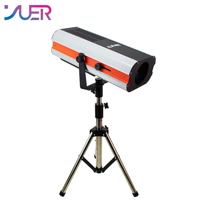 YUER 300W LED Follow Spot Light 5 Colors + White Light LED Follow Spot Tracker with Flying Case Suitable for Wedding Theater DJ Party Performance