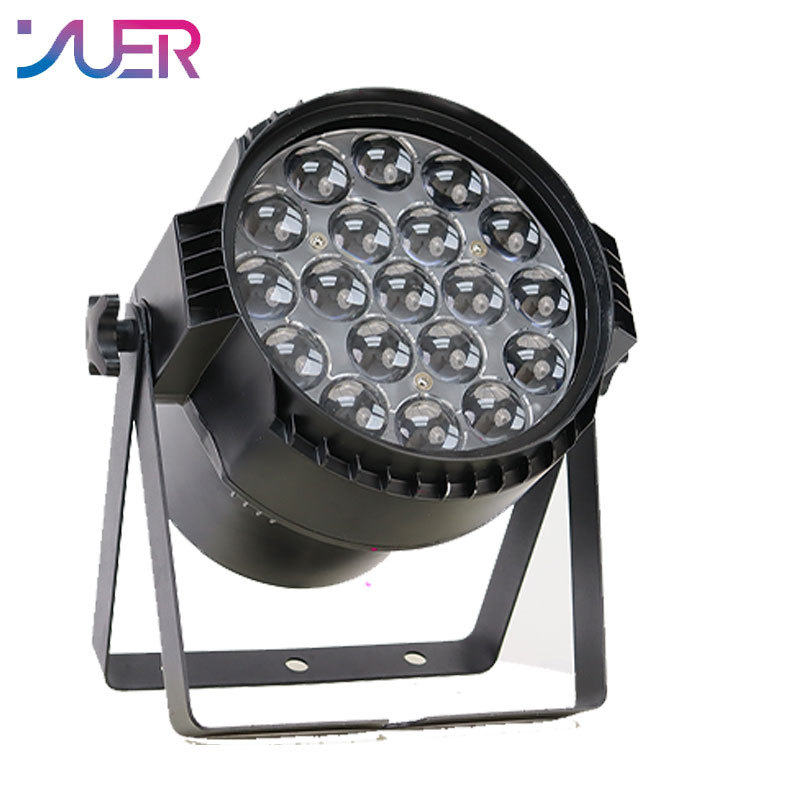 YUER 19x15w LED RGBW 4in1 Wash Beam Zoom Effect Par Lights Aluminum Case Strobe DMX Music Dj Disco Stage Chirstmas Background