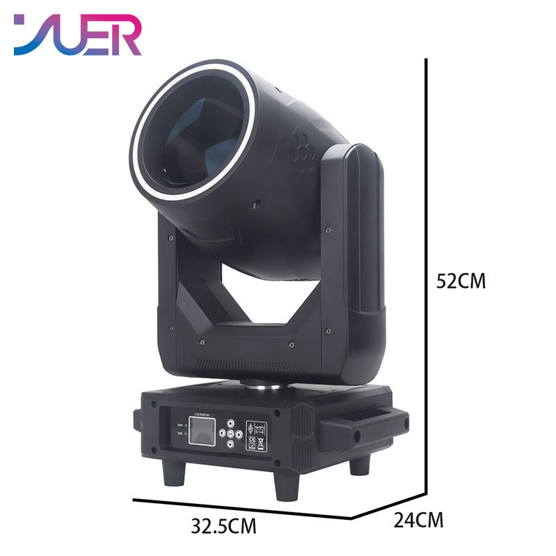 YUER™ 295W Beam Spot Moving Head Light With Aperture DMX Stage Lighting Projector Rainbow Atomization Zoom effect for DJ Disco Party Concert Club