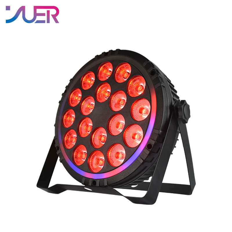 YUER 18X12W RGBW 4in1 LED Par Light With Aperture DMX512 Disco Light Professional Stage Bar Dj Equipment