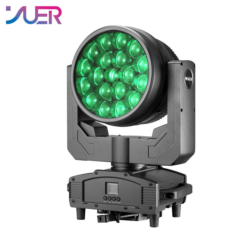 YUER Water Proof IP65 19X40W RGBW Bee Eye Zoom Moving Head Light DMX512 21/23/35/78/92/97/99CH Beam Pattern Effect DJ Disco Stage Wedding Party Bar