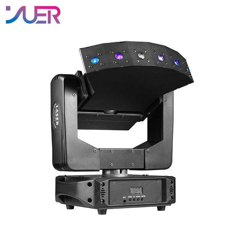 YUER Mini 6 Eyes XYZ Stage Effect Infinite Rotation RGB Laser Bar Beam Lighting for DJ Disco Party Wedding Moving Head Projector DMX512