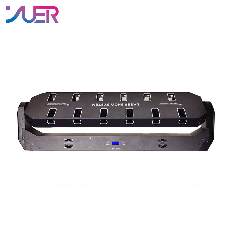 YUER DJ Laser 24 Eye Red Laser Light Bar Light Laser Red Stage Effect DMX512 Lighting For DJ Disco Party KTV Nightclub Dance Floor