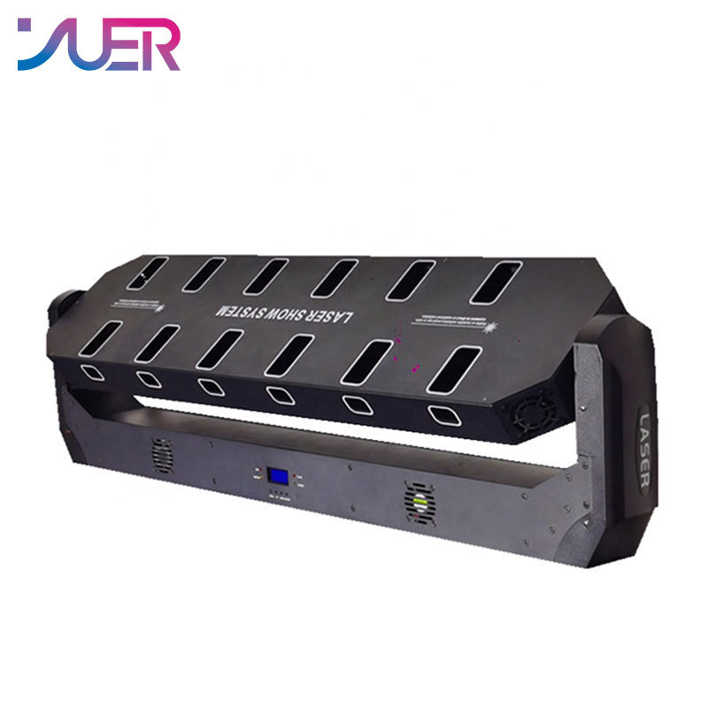 YUER DJ Laser 24 Eye Red Laser Light Bar Light Laser Red Stage Effect DMX512 Lighting For DJ Disco Party KTV Nightclub Dance Floor