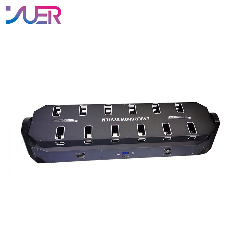 YUER DJ Laser 24 Eye Red Laser Light Bar Light Laser Red Stage Effect DMX512 Lighting For DJ Disco Party KTV Nightclub Dance Floor