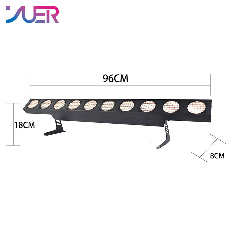 YUER 10X30W COB LED Bar Light Strip Matrix DMX Warm/Cold/RGBW Optional DJ disco Stage light Wash Wall Light for Club Party show