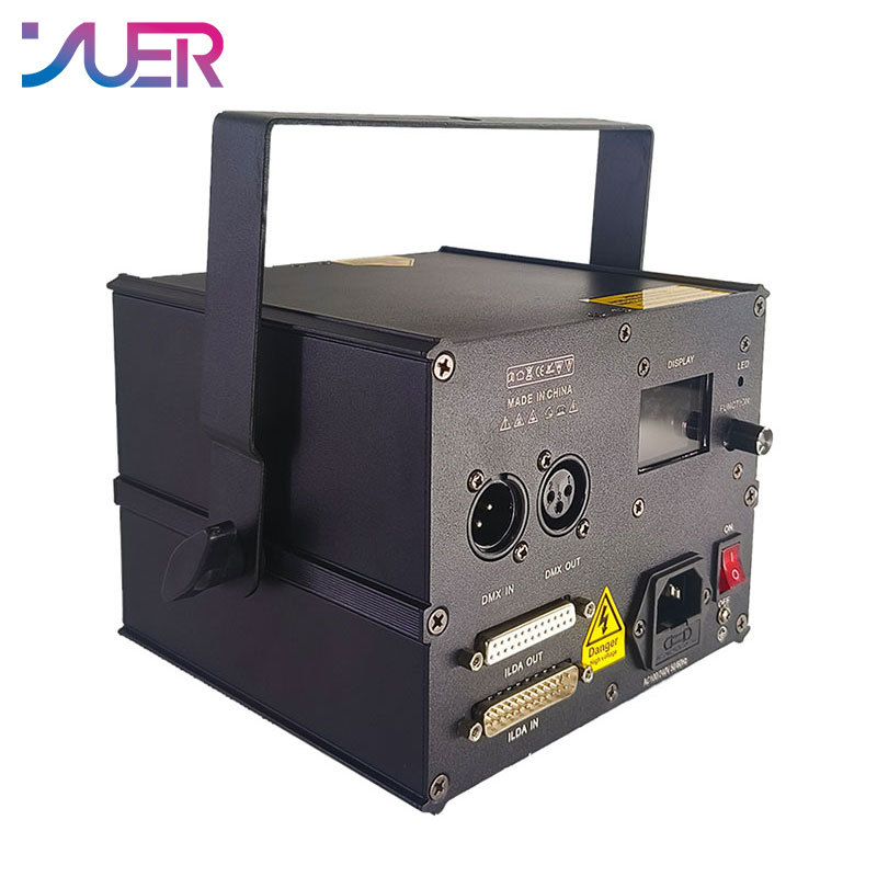 YUER With ILDA 2W Laser Light RGB Animation APP Control Remote Caontrol Beam Scanner Projector Stage Lights DMX DJ Disco Stage Effect