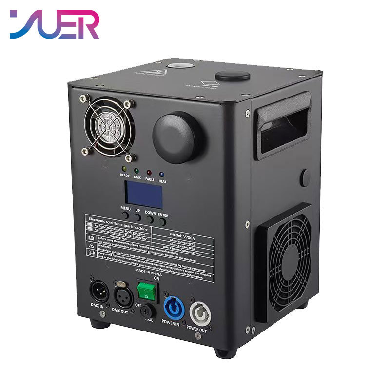 YUER 750W Cold Spark Firework Machine For DJ Wedding Celebration Dmx And Remote Control Spark Fountain Sparkular Machine