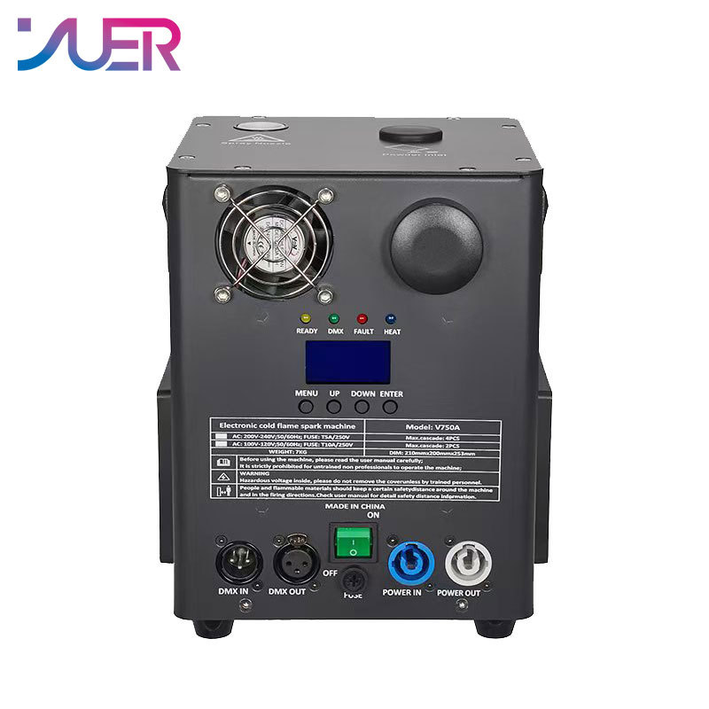 YUER 750W Cold Spark Firework Machine For DJ Wedding Celebration Dmx And Remote Control Spark Fountain Sparkular Machine