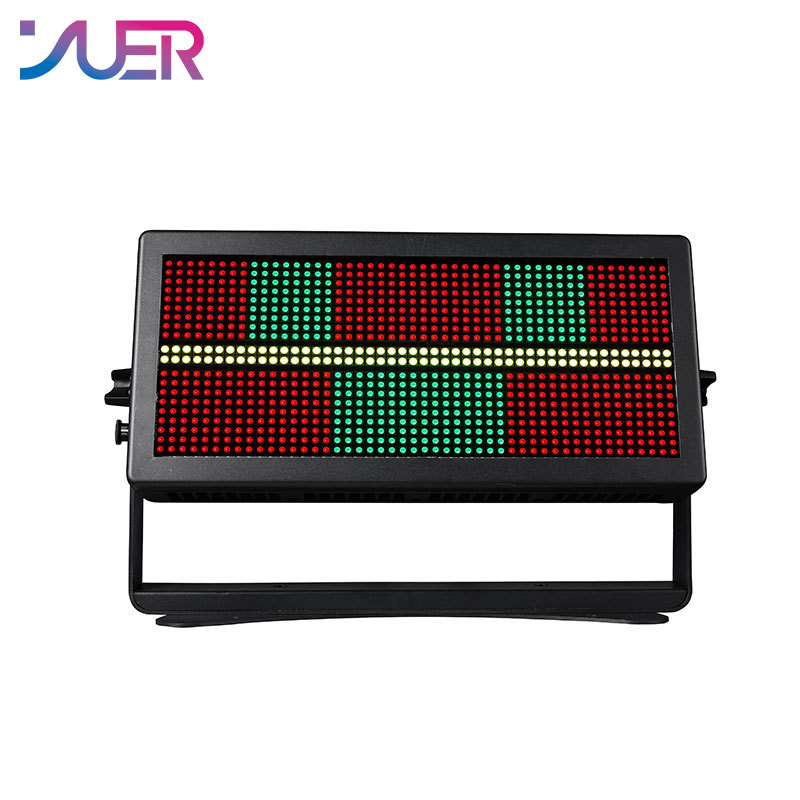 YUER IP65 Strobe Light RGBW 12+12 Segements Wash Effect Flash Dj Disco Gathering High Bright Flashing Stage Effect Lighting