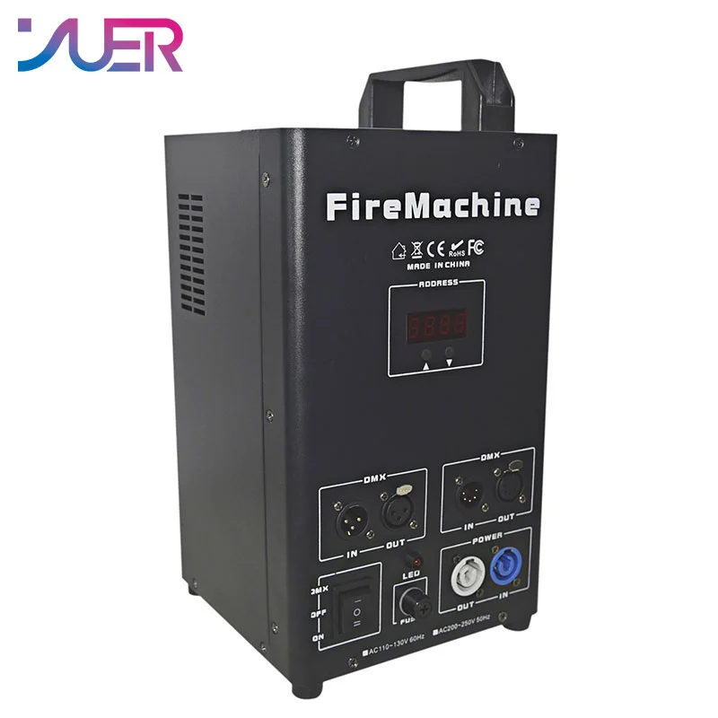 YUER NEW Fire Machine Stage Effect DMX Flame Thrower Flame Projector ...