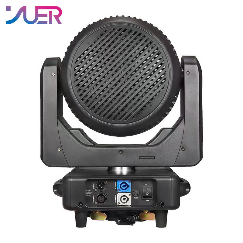 YUER 19X40W Bee Eye Zoom RGBW 4 in 1 Moving Head Light DMX512  Beam Strobe Effect DJ Disco Stage Wedding Party Bar