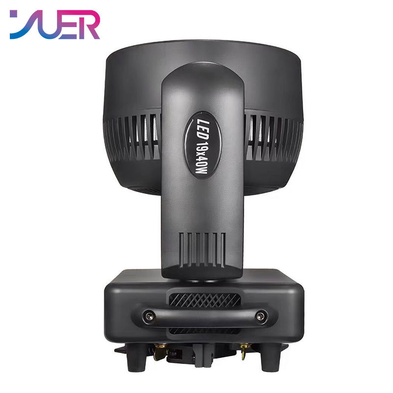 YUER 19X40W Bee Eye Zoom RGBW 4 in 1 Moving Head Light DMX512  Beam Strobe Effect DJ Disco Stage Wedding Party Bar