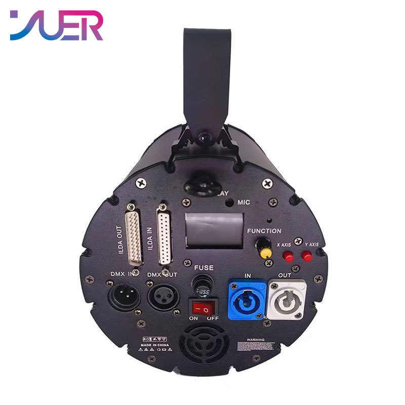YUER 6W 8W 10W ILDA Splicing RGB 3D RGB Animation Laser Light Beam Scanning Laser Projector DMX512 DJ Disco Party Club Stage Effects
