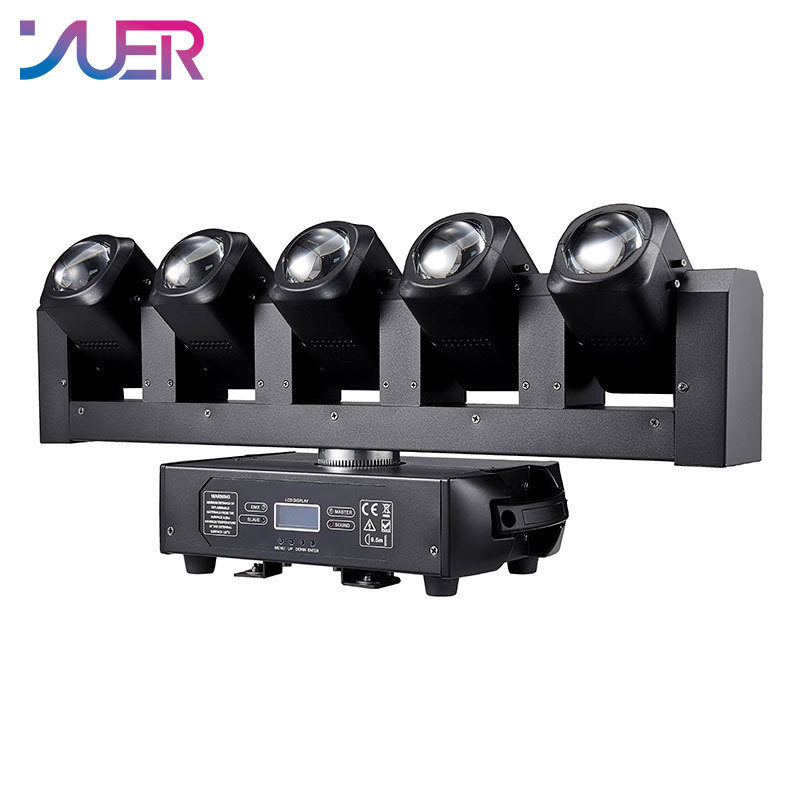 YUER 5x40W RGBW + 6x20W white Super Beam Strobe Moving Head Light DMX512 16CH Music Control For DJ Disoc Stage Lighting Show Party Club Park Indoor Bar