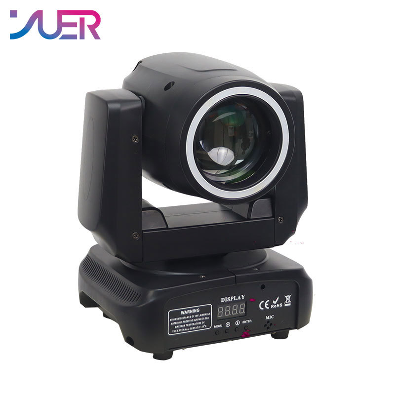 YUER™️Mini 150W Beam Moving Head Light With Aperture Spot Rainbow Effect 6+12 Prism Stage Lights DMX512 DJ Disco Party Stage Effect