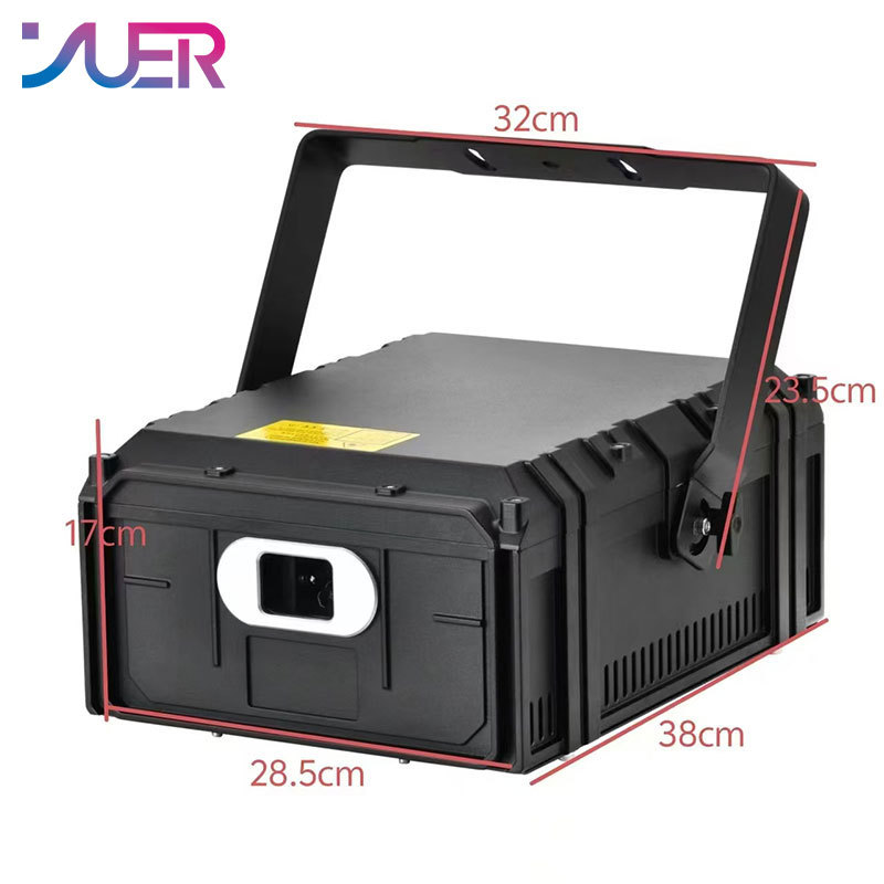 YUER NEW Waterproof 12W 15W 20W RGB Laser Light ILDA DMX Animation Beam Scanner Stage 3D Laser Outdoor Projector Dj Disco Party Park