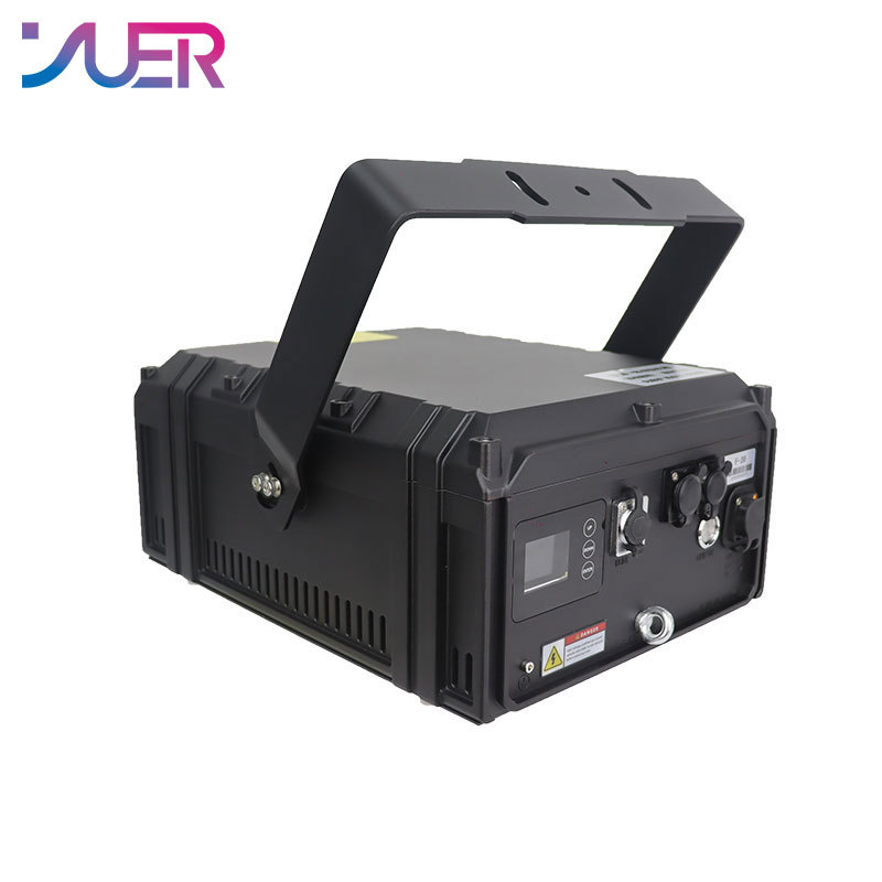 YUER NEW Waterproof 12W 15W 20W RGB Laser Light ILDA DMX Animation Beam Scanner Stage 3D Laser Outdoor Projector Dj Disco Party Park