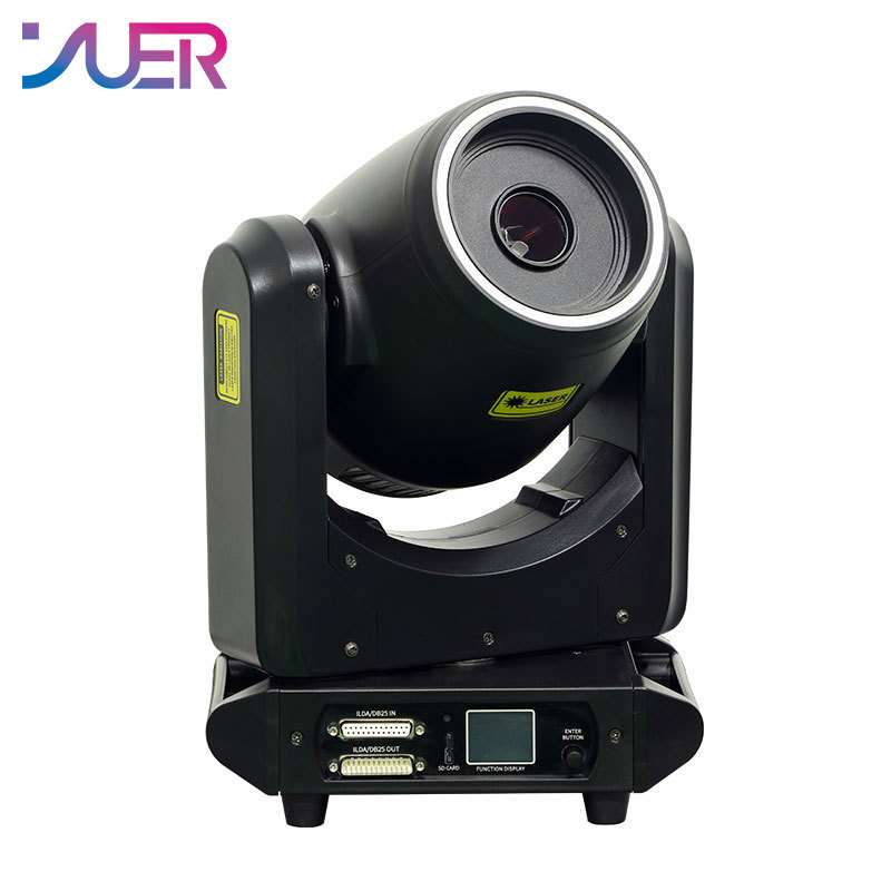 YUER ILDA 10W 12W Laser Moving Head Light With RGB Ring Wedding Dmx Dj Professional Scanning Stage Lighting Disco Strong Beams Club