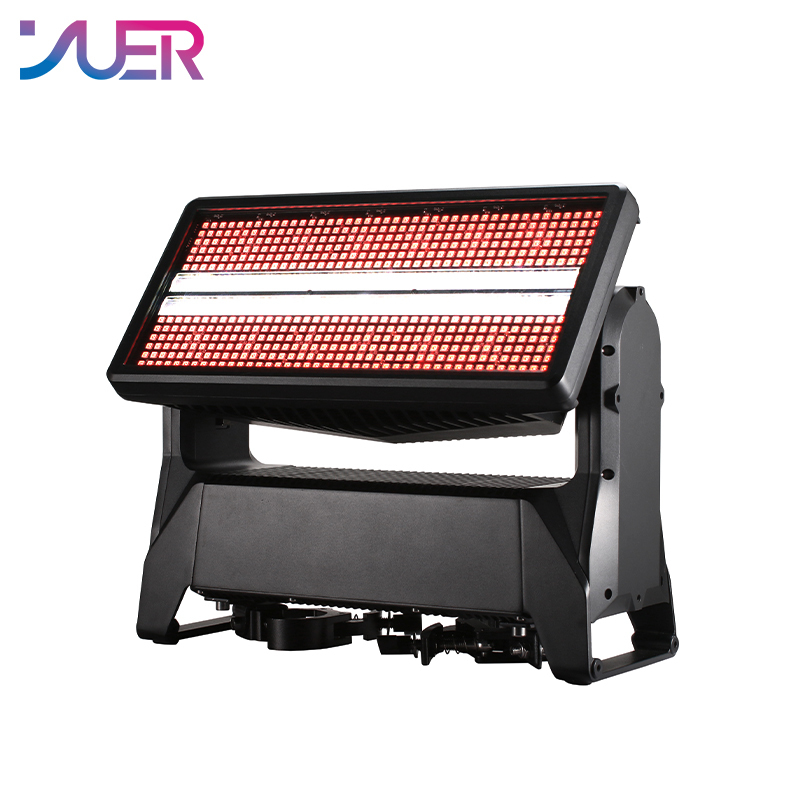 1500W RGB & White DMX512 IP65 Waterproof Moving Head Strobe Light  24Hz Shutter for Concert Event Nightclub Theater or Outdoor Show