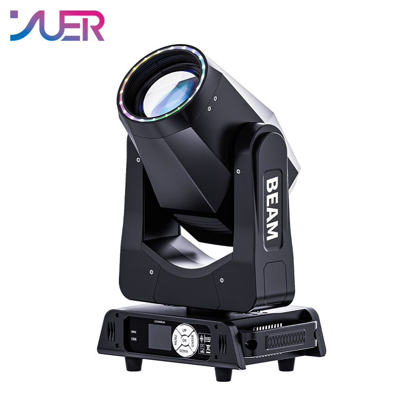 YUER Beam 300W Bulb Moving Head Lighting Stage Party Dj Disco Wedding Club Show Music Indoor Event Ktv Concert DMX Control Light