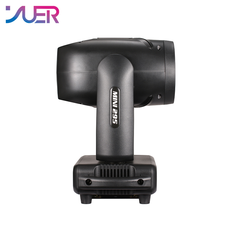 YUER NEW Mini 295W 14R Moving Head Light With LED Ring Beam Spot Focus Double Prism Stage Light DMX512 For DJ Disco Wedding Effect
