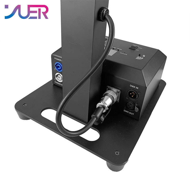 YUER 4X10W LED White Lighting Mast with Manual Focus DMX512 APP Remote Control Suitable for Stage Performance Conference Wedding Party
