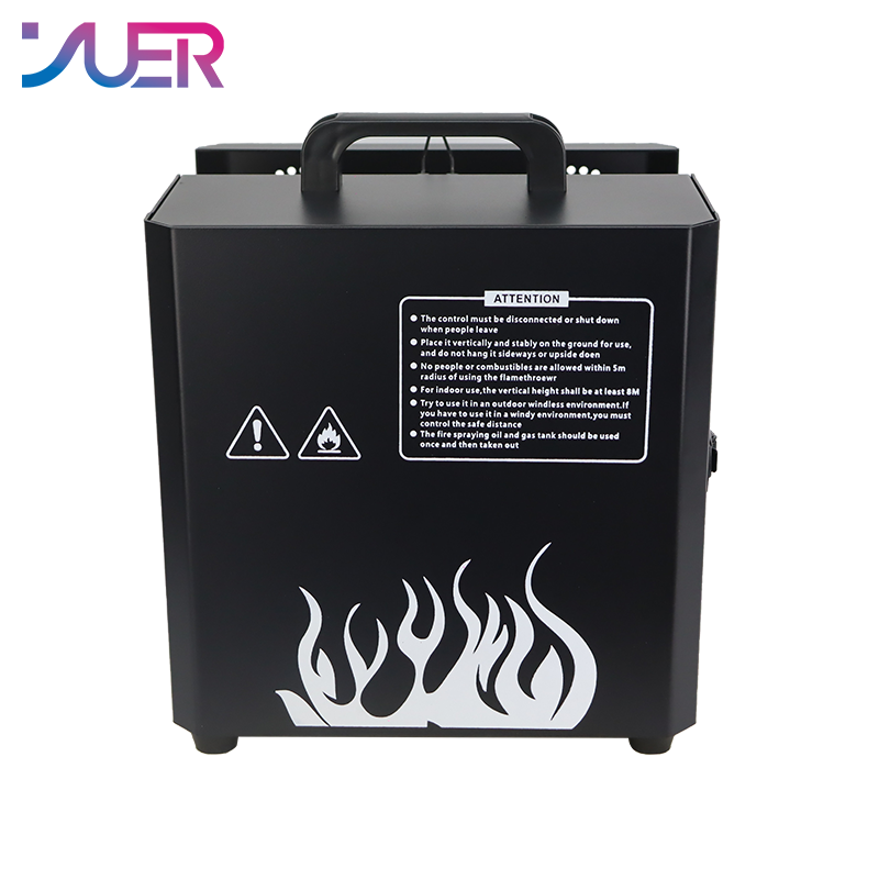 YUER Stage Fireworks 3 Heads Fire Height Flame Fire Machine DMX Control LCD Display Flame machine For wedding DJ Party Effect Lights