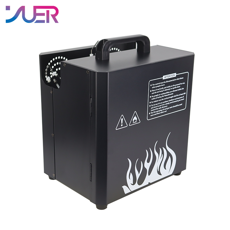 YUER Stage Fireworks 3 Heads Fire Height Flame Fire Machine DMX Control LCD Display Flame machine For wedding DJ Party Effect Lights
