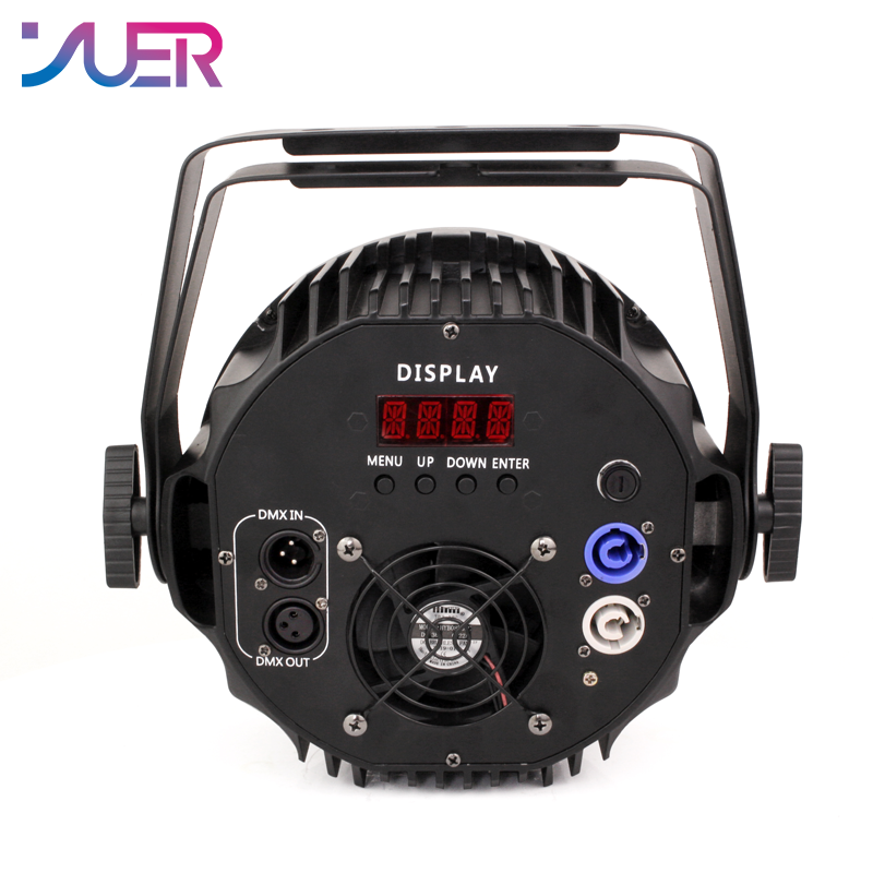 YUER 200W Sound Music Effect Stage Light 18x18W RGBWA+UV 6IN1 LED Flat Par Light  Disco Par Light Wedding Party Holiday Spotlight