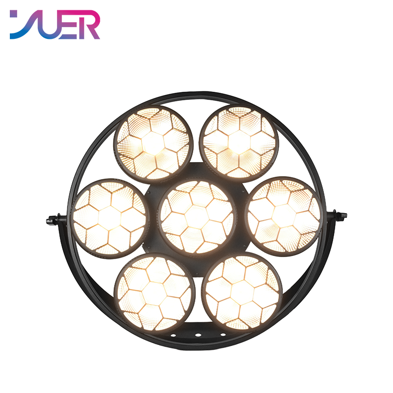 YUER 7X50W Dual-Color COB Lamp Beads Retro Flash Light Strobe Wash Effect DMX512 For Dj Dmx Stage Light Effect Light Disco Dj Bar