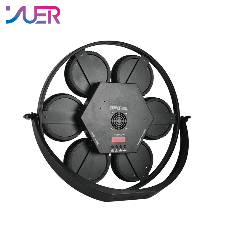 YUER 7X50W Dual-Color COB Lamp Beads Retro Flash Light Strobe Wash Effect DMX512 For Dj Dmx Stage Light Effect Light Disco Dj Bar