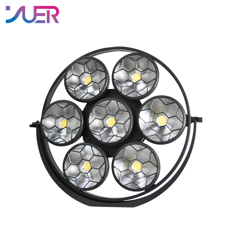YUER 7X50W Dual-Color COB Lamp Beads Retro Flash Light Strobe Wash Effect DMX512 For Dj Dmx Stage Light Effect Light Disco Dj Bar