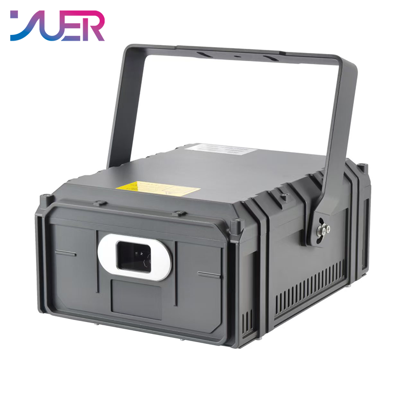 YUER NEW Waterproof 30W RGB Laser Light ILDA DMX512 Animation Beam Scanner Stage 3D Laser Outdoor Projector Dj Disco Party Park