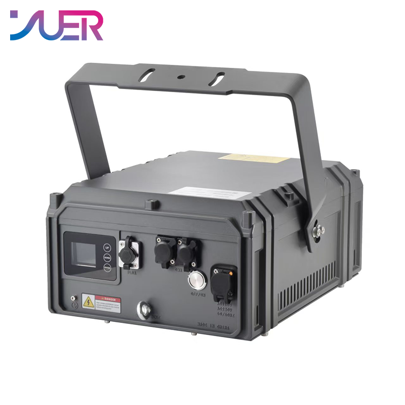 YUER NEW Waterproof 30W RGB Laser Light ILDA DMX512 Animation Beam Scanner Stage 3D Laser Outdoor Projector Dj Disco Party Park