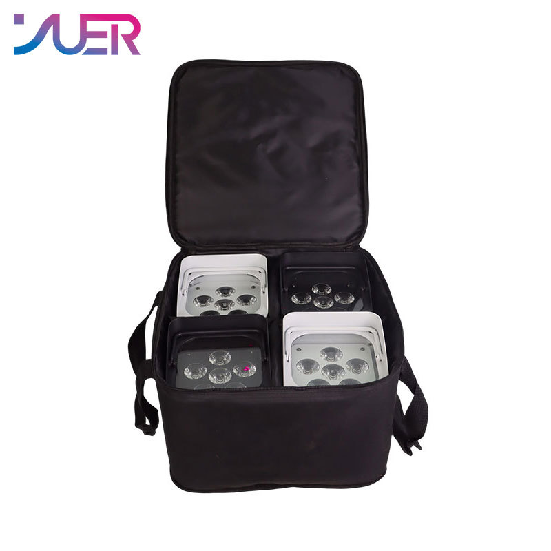 YUER Battery Wireless Par 6x18w RGBWA-UV 6IN1 DJ Par Light IR Remote and Wifi APP Control LED Par For DJ Disco Stage Indoor Bar