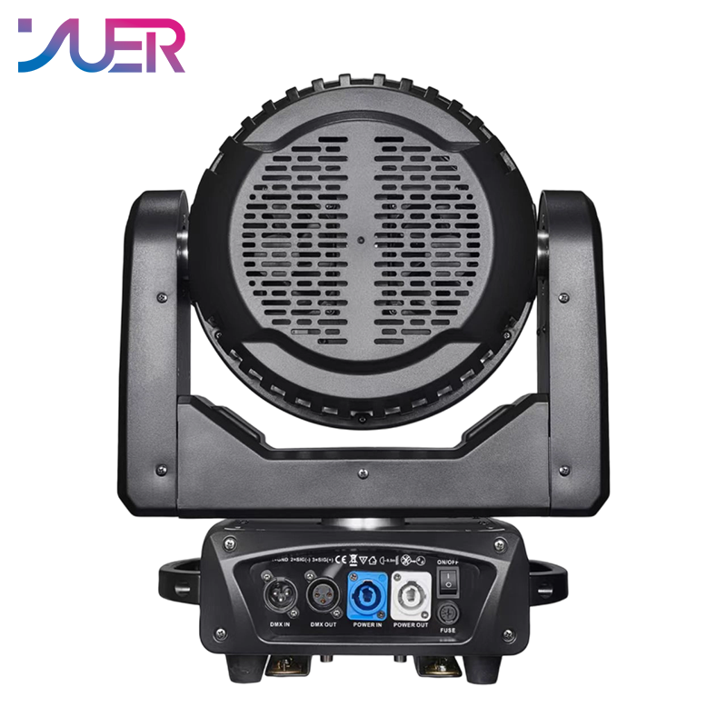 YUER Waterproof LED 19X15W RGBW 4IN1 Bee Eye Point Control Moving Head Light With Electronic Focus+Rainbow Effect DMX512 For Dj Dmx Stage Light Effect Light Disco