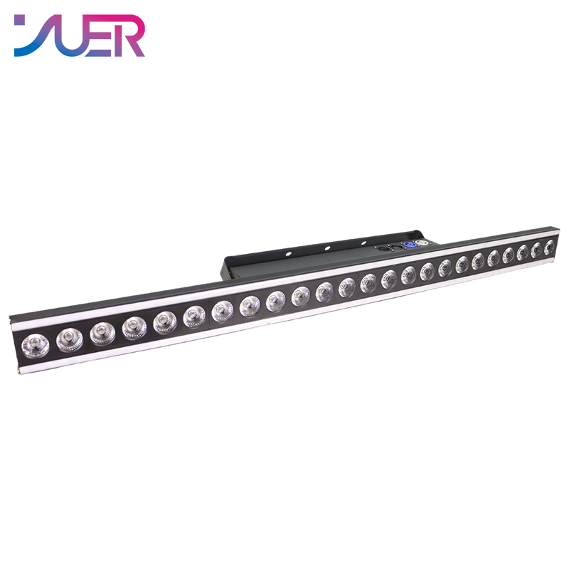 YUER LED 24X4W RGBW 4IN1 Wall Washer Lights With 120X0.2W Warm White+Horse Racing Effects RDM DMX512 For DJ Club Disco Party Dance Floor