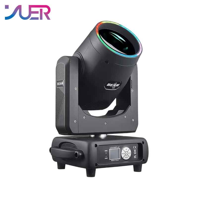 YUER 350W Bulb Beam Spot Moving Head Light With Aperture Focus+ 3 Prism+ Atomization+Rainbow Effect DMX512 For Dj Dmx Stage Light Effect Light Disco Dj Bar