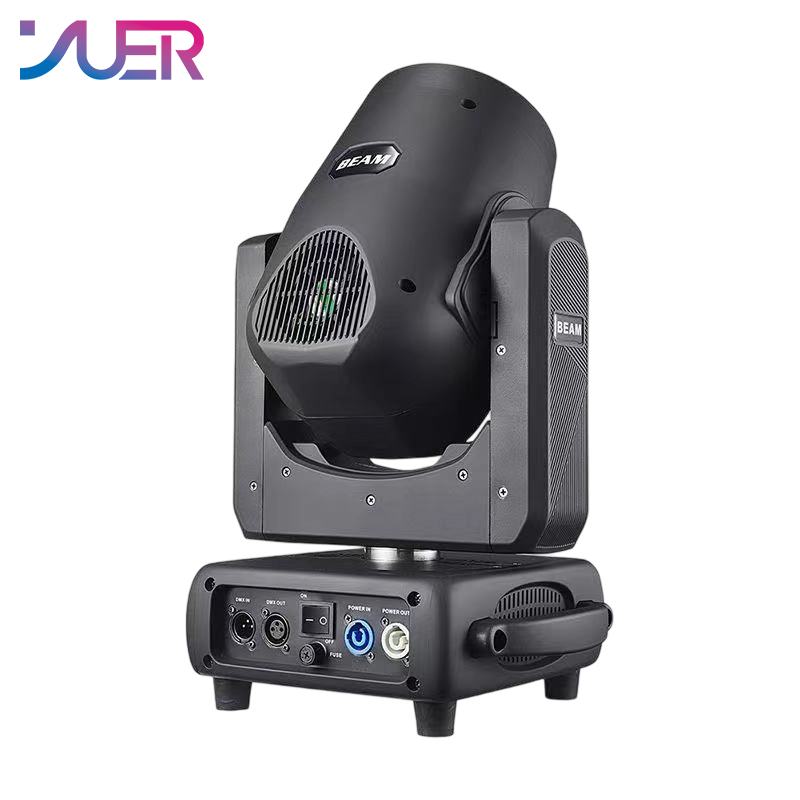YUER 350W Bulb Beam Spot Moving Head Light With Aperture Focus+ 3 Prism+ Atomization+Rainbow Effect DMX512 For Dj Dmx Stage Light Effect Light Disco Dj Bar